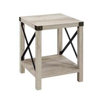 target end tables rustic