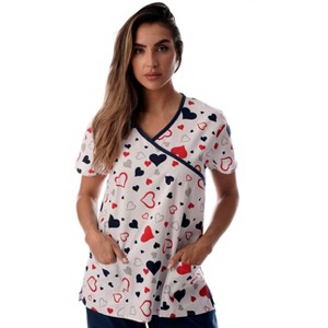 Just Love Womens Scrub Tops - V-Neck Nursing Scrubs with 2 Pockets - 1 of 3
