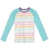Mightly Girls 2pk Fair Trade Organic Cotton Long Sleeve T-Shirts (Raspberry and Teal, X Large). - 2 of 3