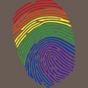 Adult Design By Humans Pride Fingerprint Rainbow Month By SummerFunnyRacerback Tank Top - 2 of 2