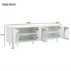TV Stand For TVs Up To 78'', Entertainment Center with Cabinet, Media Console Table with Adjustable Shelves for Living Room, Bedroom and Office - 3 of 4