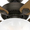 Hunter 44" Swanson Lighted Ceiling Fan New Bronze Finish with 5 Blades in American Walnut/Greyed Walnut - 2 of 4