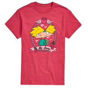 Men's - Hey Arnold! - Valentine's My Love Short Sleeve Graphic T-Shirt - 1 of 4