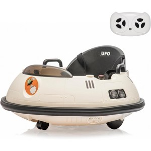 12V Baby Bumper Car, Electric Ride On Toy with Joystick, Parent Remote, 360° Spin, LED Lights, Music, 2 Speed Modes, for Toddlers - 1 of 4