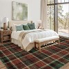 Washable Non-Slip Runner Rug - Plaid Hallway, Kitchen, Entryway Mat - Stain Resistant Farmhouse Carpet - 3 of 4