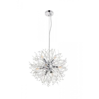 Elegant Lighting Flores 8 light Chrome Pendant