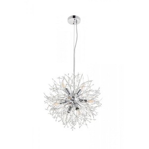 Elegant Lighting Flores 8 light Chrome Pendant - 1 of 4