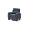 Chenille Upholstered Chair with Removable Back, Pillow-Top Arm Cushions and Foam-Encased Coil Spring Seating - 4 of 4