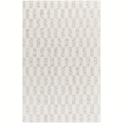 Mark & Day Beatris 2'x3' Rectangle Tufted Indoor Area Rugs Tan/Cream: Modern Geometric Wool-Cotton, Stain-Resistant, Handmade