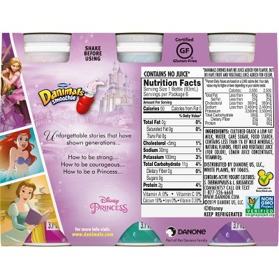 Danimals Mixed Berry Kids&#39; Smoothies - 6ct/3.1 fl oz Bottles_0