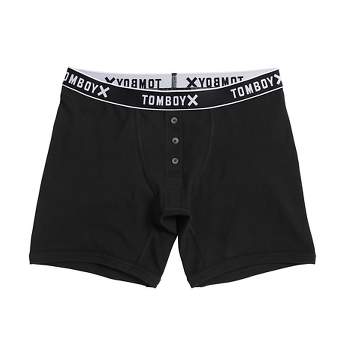 TomboyX High Waisted Bikini Underwear, Organic Cotton Rib Stretch  Comfortable, Size Inclusive (XS-6X) Black 4X Large