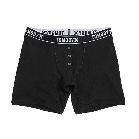 Tomboyx 9 Inseam Boxer Briefs Underwear, Cotton Stretch