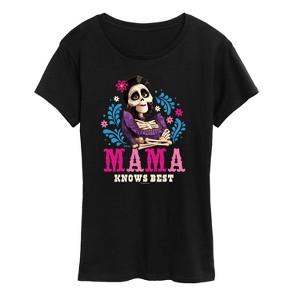 Women's Disney Imelda Mama Knows Best Short Sleeve Graphic T-Shirt - Black - 2 X-Large - 1 of 4