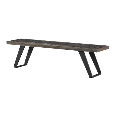 Alvara Court Dining Bench Brown - Treasure Trove Accents