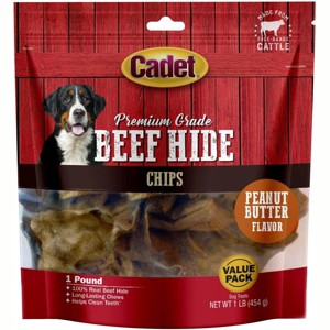 Cadet Rawhide Peanut Butter Basted Chips (1 lb Pack) - 1 of 4