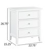 TiramisuBest 3-drawer Nightstand-Antique Green - 3 of 4
