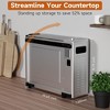 Kitchen Elite 8 in 1 Digital Toaster Oven Air Fryer Combo with Touch Panel and 12 Inch Pizza Capacity, Stainless Steel, Silver - 2 of 4
