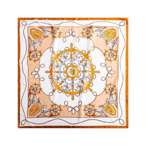 Anna-Kaci Women's Nautical Print Square Scarf with Silky Fabric Lightweight Accessory for Neck Hair and Bag Styling - 1 of 4