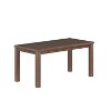 NicBex 63" Modern Rectangle Dining Table for 6 Seaters,Kitchen Table with Wood Tabletop for Kitchen,Espresso/White - 3 of 4
