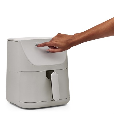 Gray 6-Quart Electric Air Fryer with TurboCrisp Technology