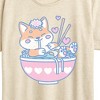 Women's - Instant Message - Kawaii Ramen Shiba Inu Short Sleeve Graphic T-Shirt - 2 of 4