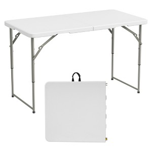 Gulches Folding table, 8 feet heavy duty folding semi-utility table for indoor and outdoor use, suitable for camping, picnics - 1 of 4