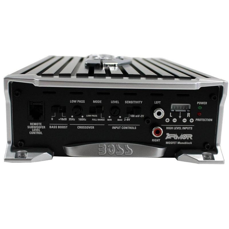 Boss Audio 1500 Watt Mono A/B MOSFET Power Car Amplifier + Remote | AR1500M, 2 of 7