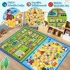 Washable Kids Playroom Rug – Non-Slip City Road Car Mat, Soft Low Pile Board Game Traffic Play Mat for Nursery, Bedroom, Boys Girls - 3 of 4