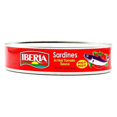 Iberia Sardines In Hot Tomato Sauce - 15oz