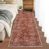 Washable Runner Rug 2x6 Runner Modern Non Slip Kitchen Rugs Geometric - 2 of 4