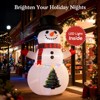 SUGIFT 4FT Inflatable Snowman Christmas Decoration Lighted Blow Up Yard Decor with Built-in LED Lights - 4 of 4