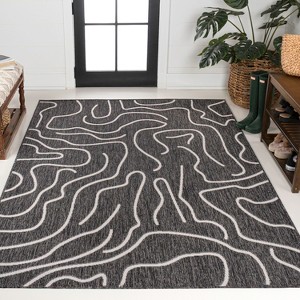 JONATHAN Y Nolan Modern Coastal Organic Shapes Indoor/Outdoor Area Rug - 1 of 4