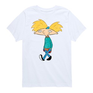 Boys' - Hey Arnold! - Distressed Arnold Short Sleeve Graphic T-Shirt - 1 of 4