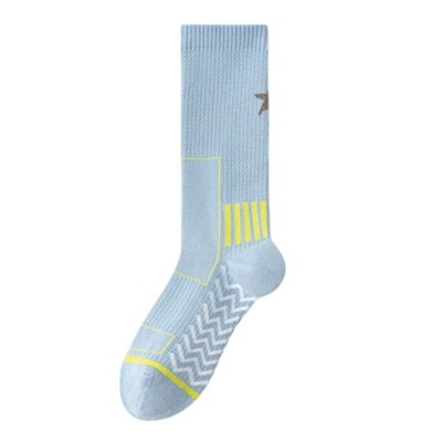Anna-Kaci Unisex Athletic Crew Socks with Reflective X Detail and Breathable Arch Support