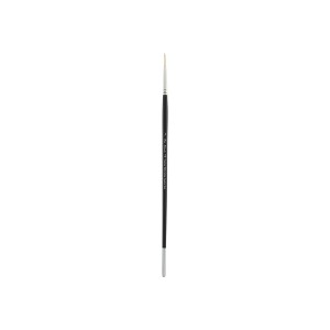 Creative Mark Pro Stroke Premium White Chungking Hog Bristle Artist Paint Brush - Round  - Natural Bristle Brush w/ Great Control Suitable for Oils, - 1 of 4