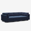 Belffin Modular Velvet Sleeper Sofa with Storage Seat (8 Seats + 8 Sides) - 2 of 4