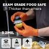 FINITEX Orange Nitrile Gloves - 100, 300 & 1000 PCS, 3.2 Mil,  Powder-Free Latex-Free Disposable Medical Exam Cleaning Food Prep Gloves - 3 of 4