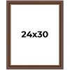 PosterPalooza | Traditional Brown Picture Frame - UV Acrylic, Foam Board Backing, Hanging Hardware - 2 of 4