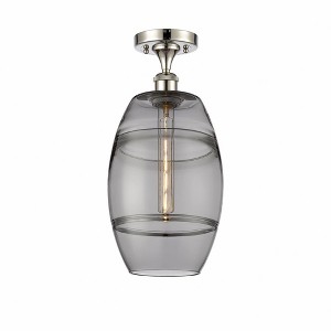 Vaz - 1 Light Semi-Flush Mount In Industrial Style-11.13 Inches Tall and 8 Inches Wide - 1 of 1