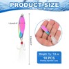Unique Bargains Treble Hooks Metal Spinner Fishing Spoons for Freshwater Saltwater Salmon 10 Pcs - 2 of 4