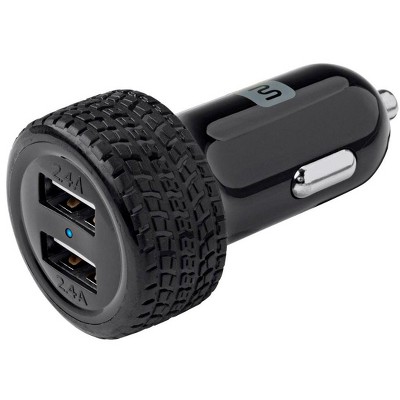 Monoprice Select Plus USB Car Charger, 2-Port, 4.8A Output for iPhone, Android, and Galaxy Devices