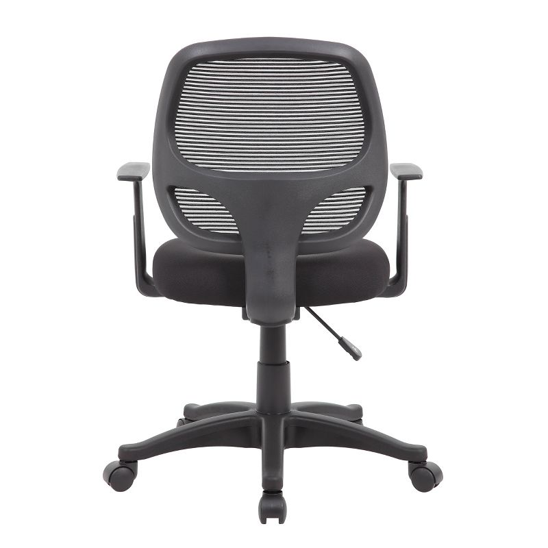 Commercial Grade Mesh Task Chair with T Arms Black - Boss Office Products, 6 of 9