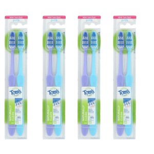 Tom's Of Maine Twin Pack Soft Bristle Naturally Clean Toothbrush - Case of 4/2 ct - 1 of 4