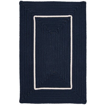 Colonial Mills Doodle Edge FY52 Sample Swatch Area Rug, 14" x 17", Navy