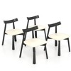 Dining Chairs Set of 4,Modern PU Leather Upholstered Chairs with Anti-Slip Pads, Comfy Dining Room Kitchen Chairs - 2 of 4