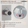 CASAINC 10'' Wall Mounted Rectangular Shower System with Handheld Sprayer - 4 of 4
