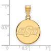 Black Bow Jewelry 14k Yellow Gold Oklahoma State Cowboys NCAA Small Pendant - 2 of 3