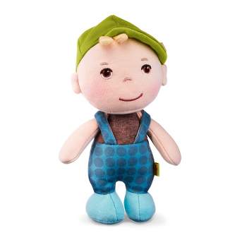 HABA Mini Soft Doll Matteo - Tiny 6" First Baby Boy Doll from Birth and Up