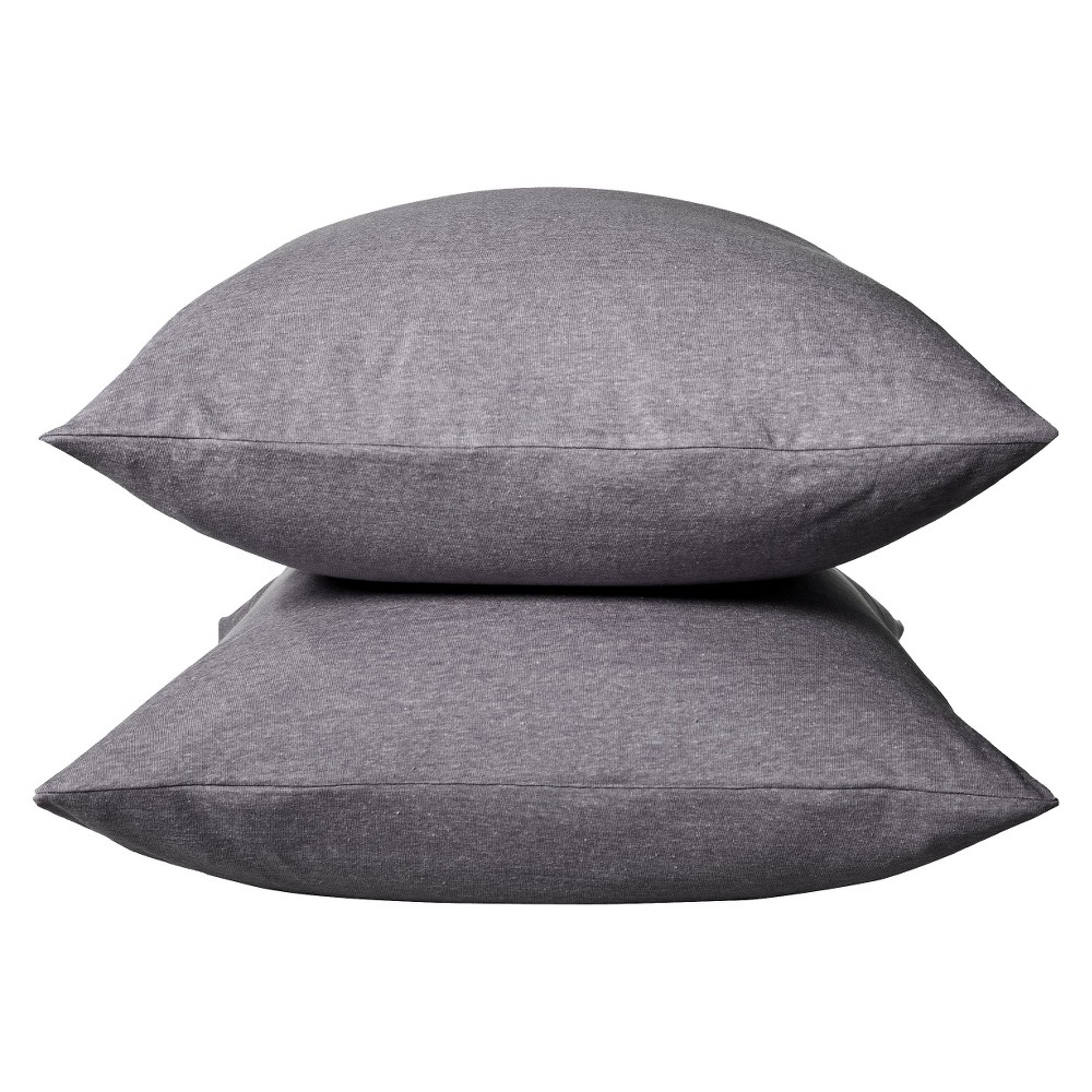 Jersey Pillow Case - (Standard) Heather Black - Room Essentials™