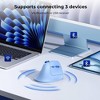 Evo Bytes Blue Adjustable Rechargeable Ergonomic Wireless Mouse - 3 of 4